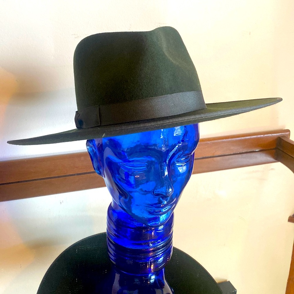 Lack of Color army green wide brim western cowboy hat M-57cm